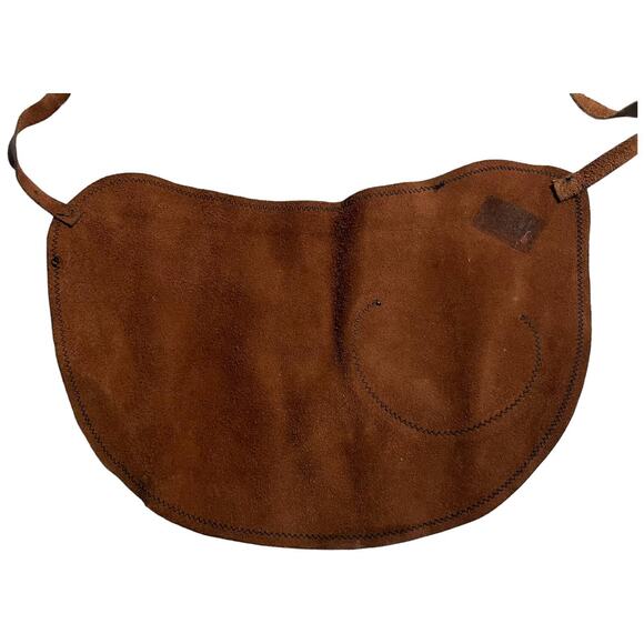 Handmade Brown Leather Half Apron Waist Work Utility Workshop Artisan Server - Picture 8 of 13